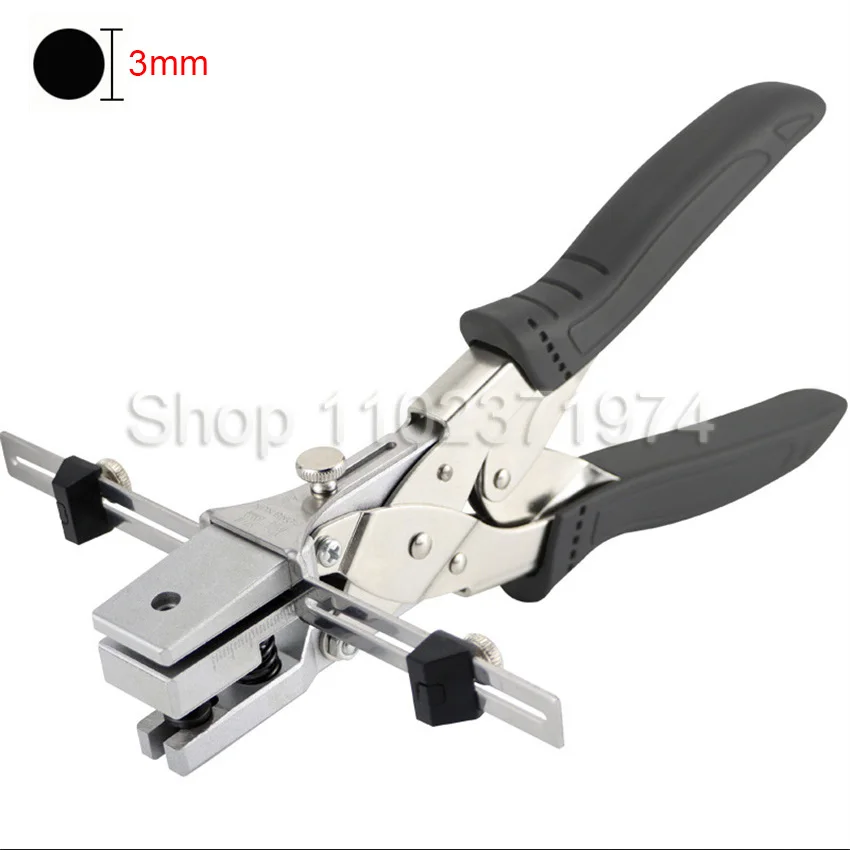 3mm 5mm Manual Circular Hole Single-hole Punching Pliers PVC Material Hand Held Puncher ID Card Round Hole Punching Machine