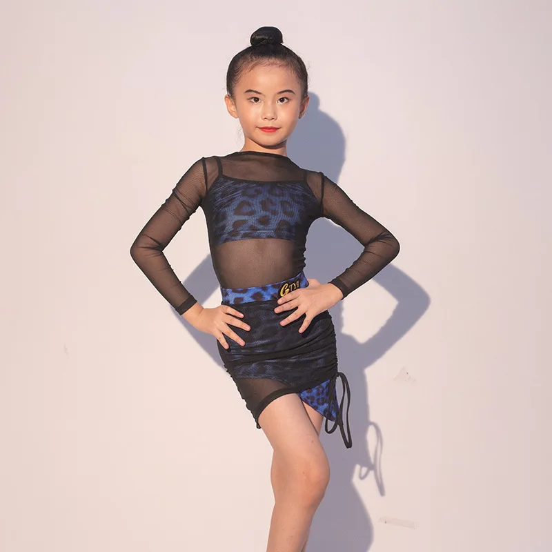 มาตรฐานแซมบ้ารุมบ้าแทงโก้ชุดเต้นรำลาตินเด็กผู้หญิงเด็กช่าช่าซัลซ่าเต้นรำเสื้อผ้าเด็กการแข่งขันชุดเต้นรำบอลรูม