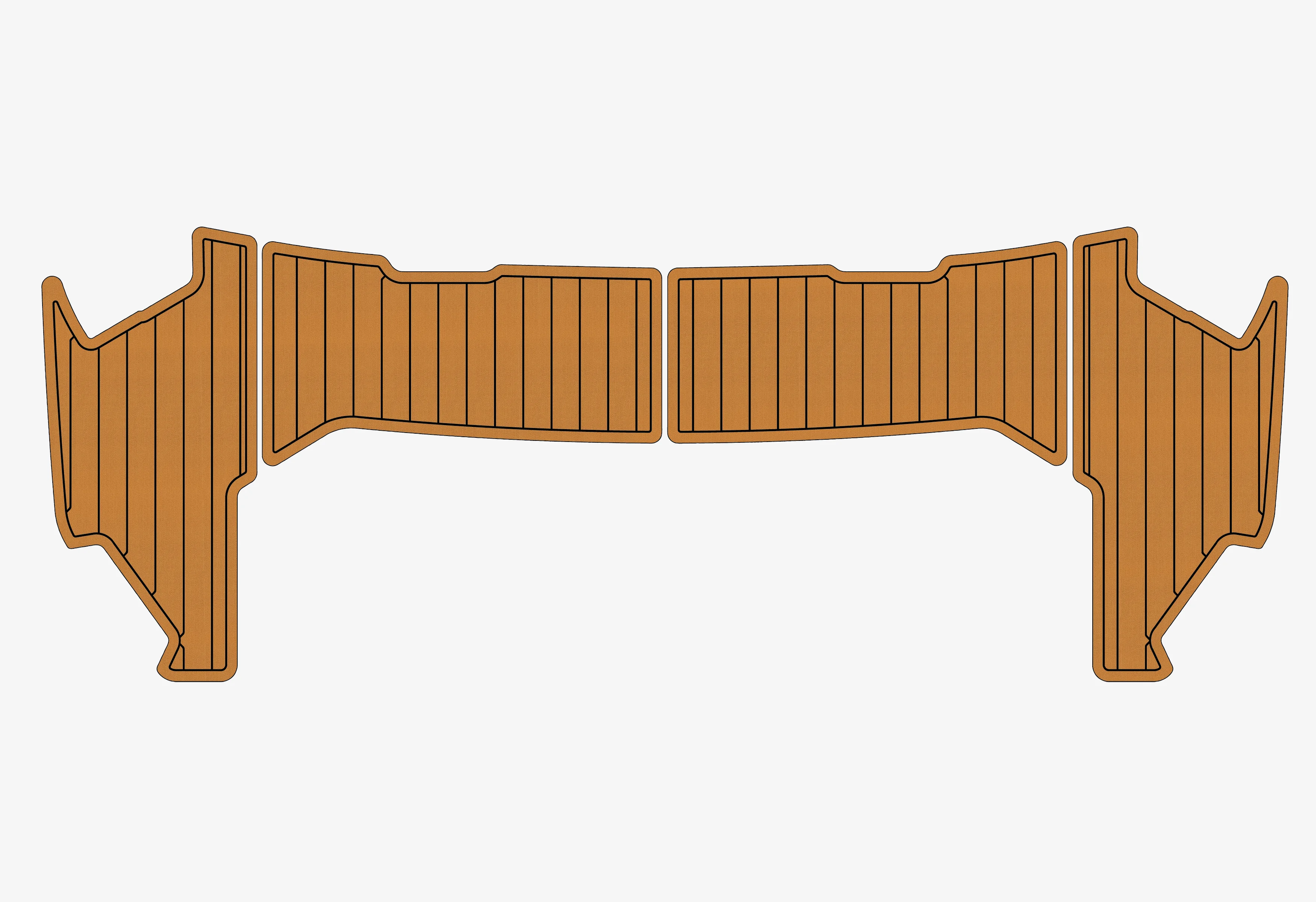

Anti-Skid EVA Faux Teak Self-Adhesive 6mm Boat Decking Pad for 2017-2024 Sea Ray 320 Yacht Cockpit Durable Marine Flooring