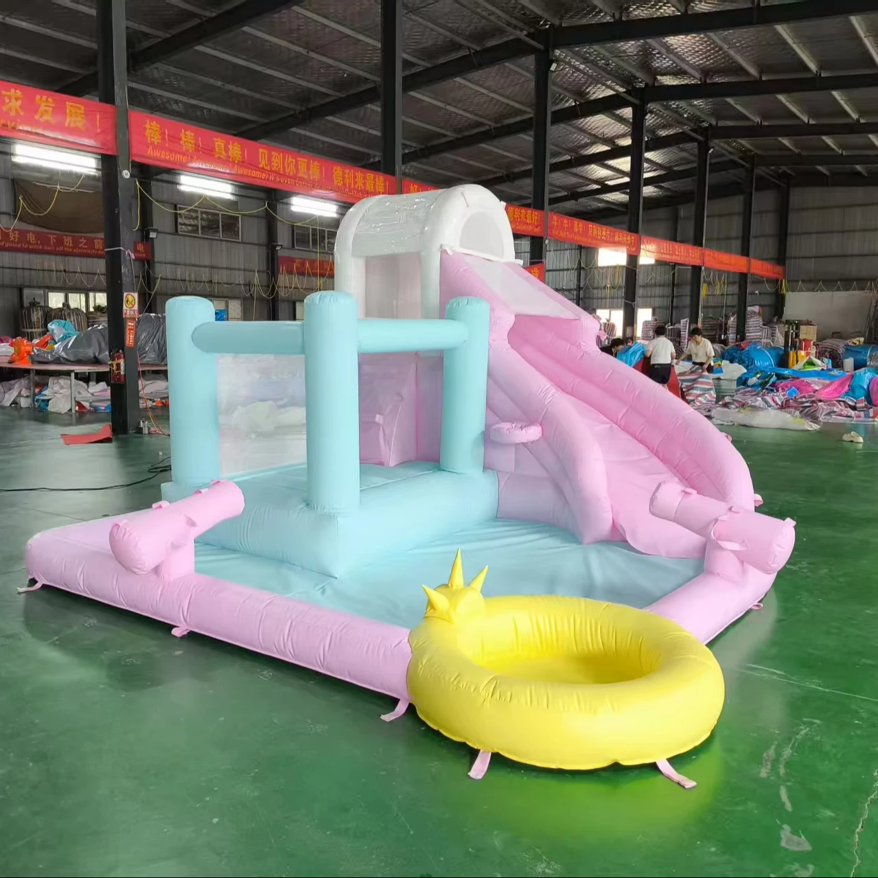 

Durable Oxford Colorful Inflatable Bouncing Castle Inflatable Bouncy Castle Bounce House With Ball Pit