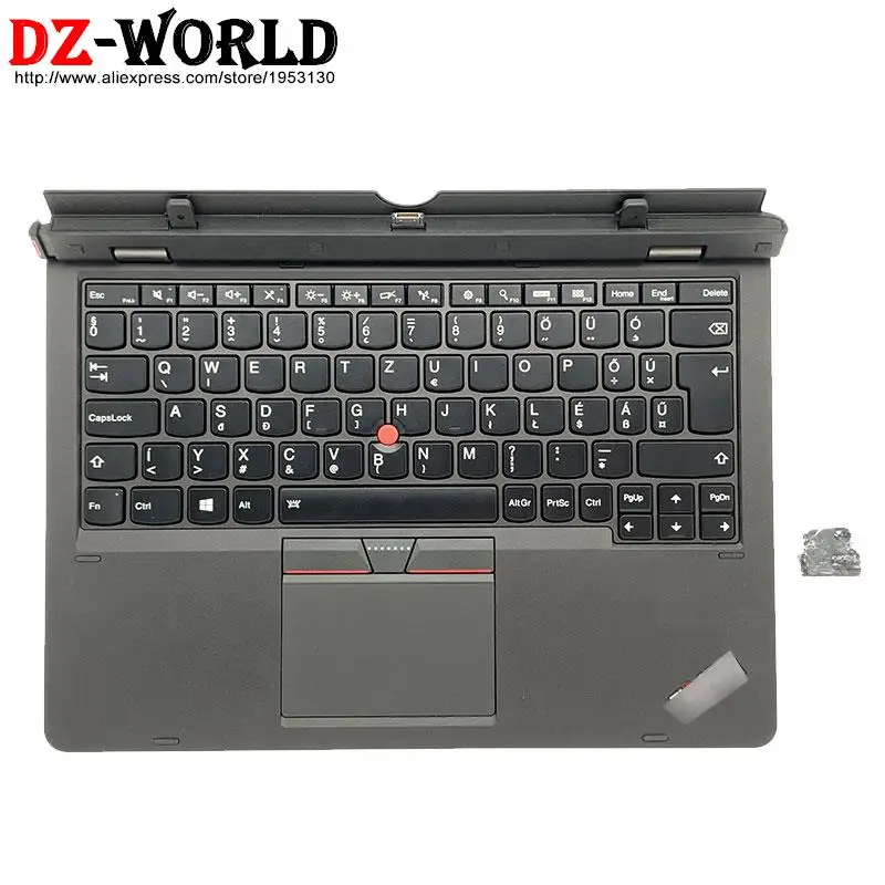 HU Hungarian Ultrabook Pro Base Docking Station Keyboard With Touchpad Battery for Lenovo ThinkPad Helix Laptop 20CG 20CH