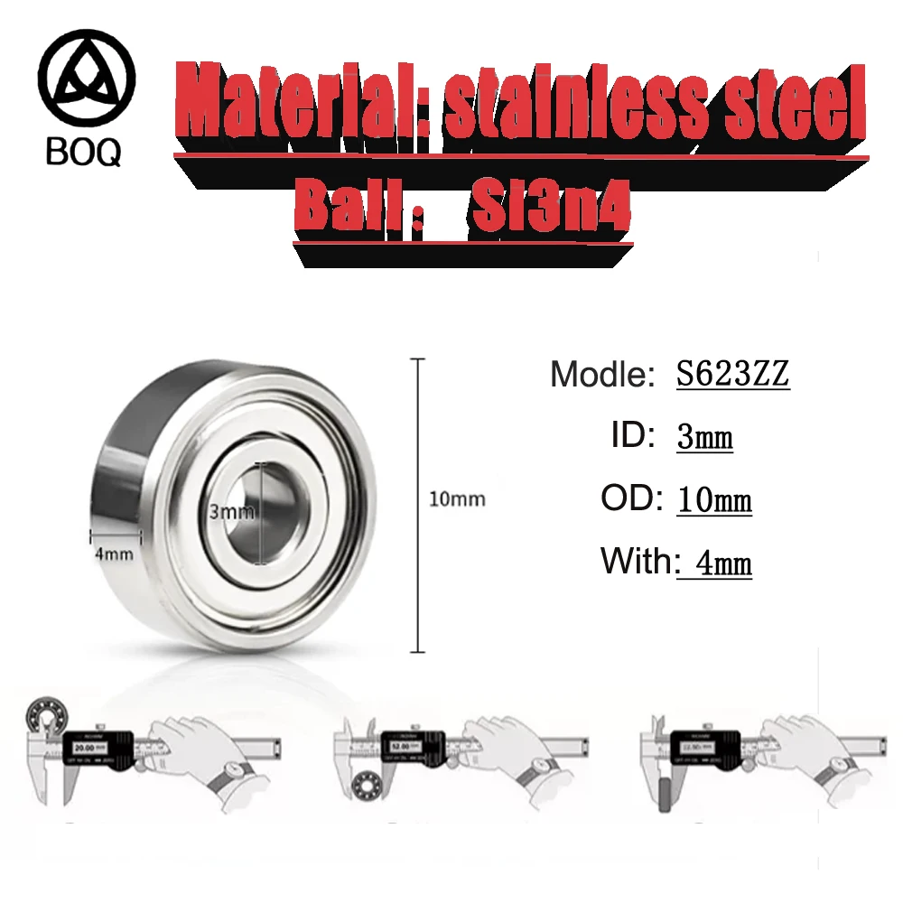 Stainless Steel Hybrid Si3N4 Ceramic Balls Bearing For RC Racing Cars ABEC-7 SMR52ZZ SMR74ZZ SMR83ZZ SMR105ZZ SMR106ZZ SMR115ZZ