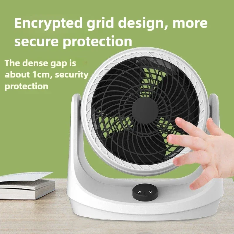 Superior 280° Rotating Household Desktop Air Circulation Fan Office Portable Fan Large Wind Fan with Air Conditioner More Power