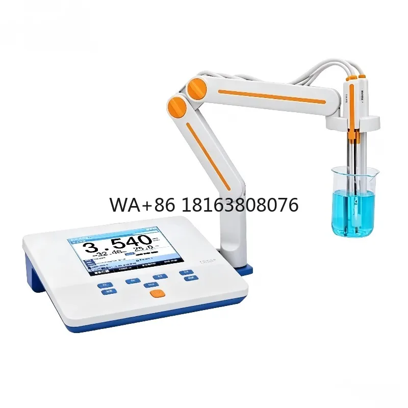 ASTM E70 Benchtop pH Meter Acidity Tester Auto Calibration Water Quality pH  Temp Analyzer with pH Electrode & Buffer Solutions