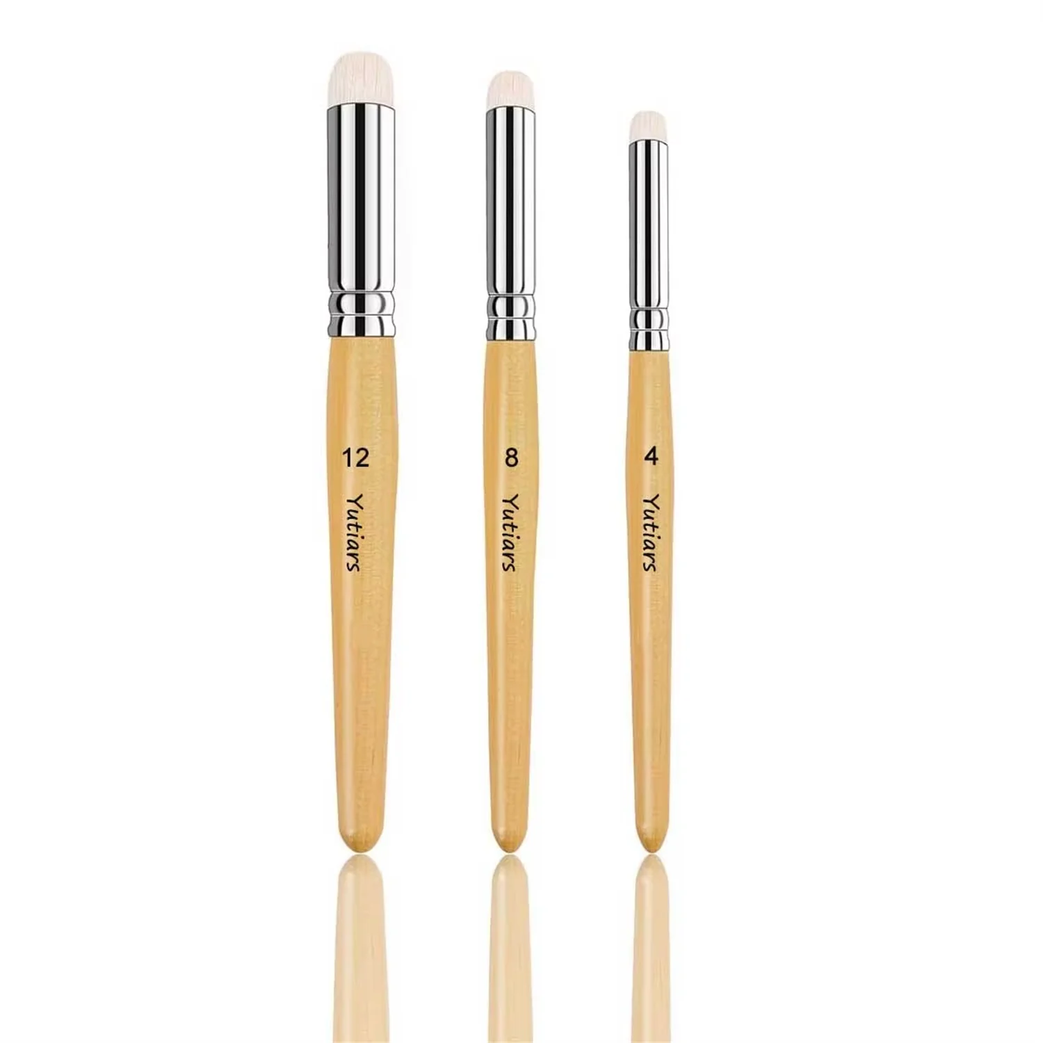 3/6-teiliges Trockenpinsel-Set – Hobby-Detail-Pinsel-Set, Acryl-Pinsel in 3 Größen für Fortgeschrittene und Kunst für Miniatur-Aquarell