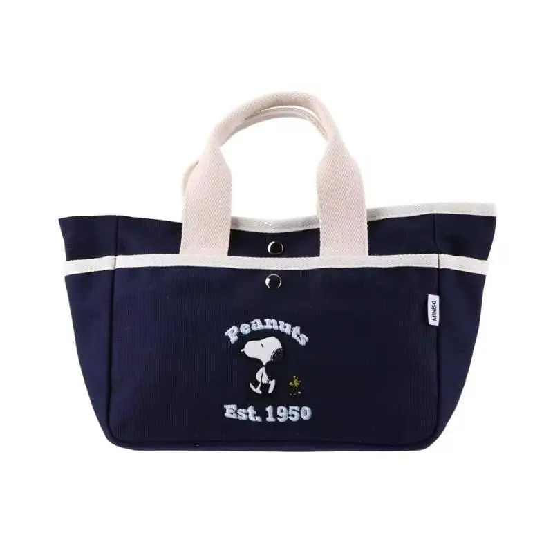 New Snoopy Handbag Kawayii Large Capacity Student Portable Storage Bag Ins Korean Cartoon Anime Birthday Gift for Friends