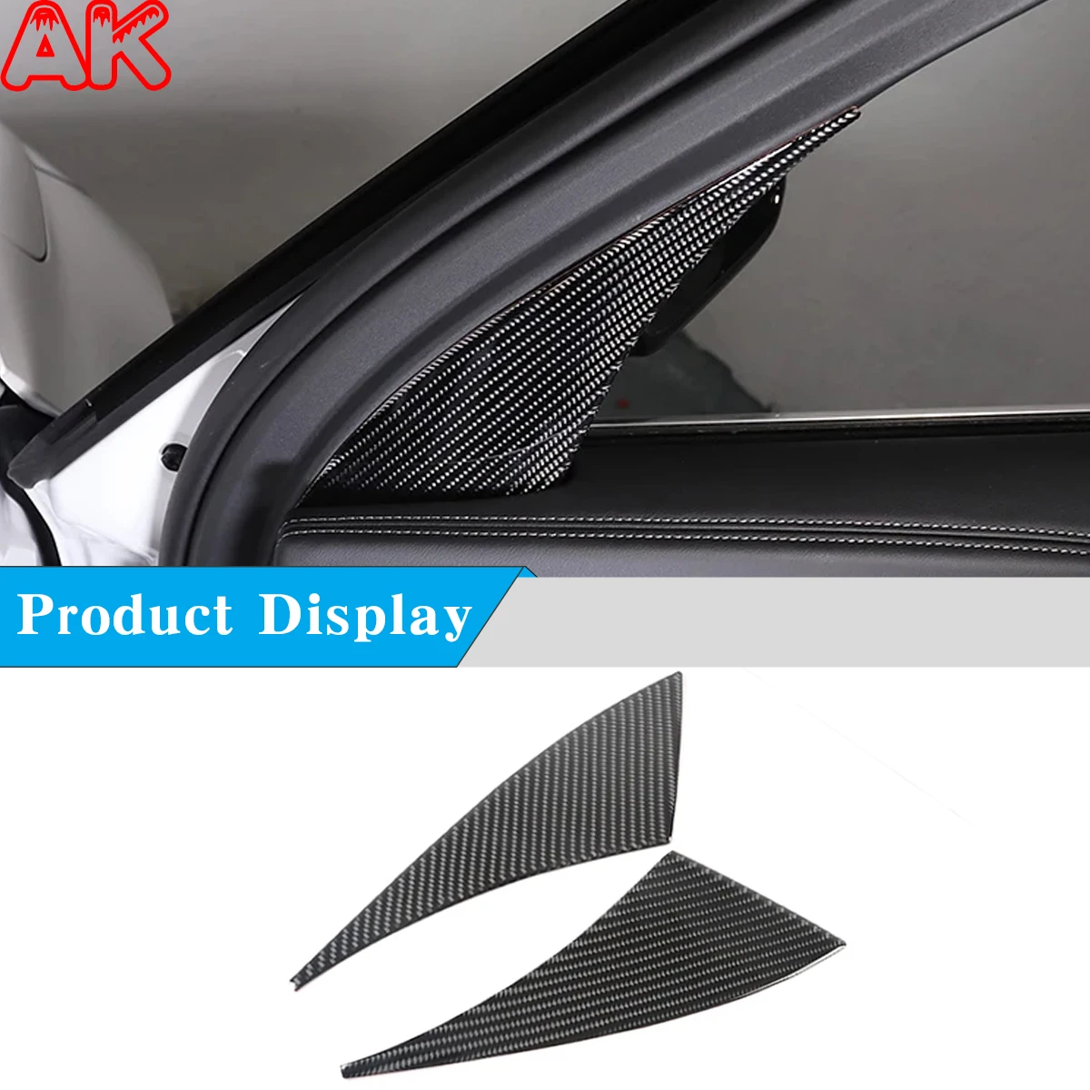 

For BMW U10 U11 X1 IX1 2023-2024 Soft Carbon Fiber Car Door A-Pillar Decorative Sticker Car Interior Protection Accessories