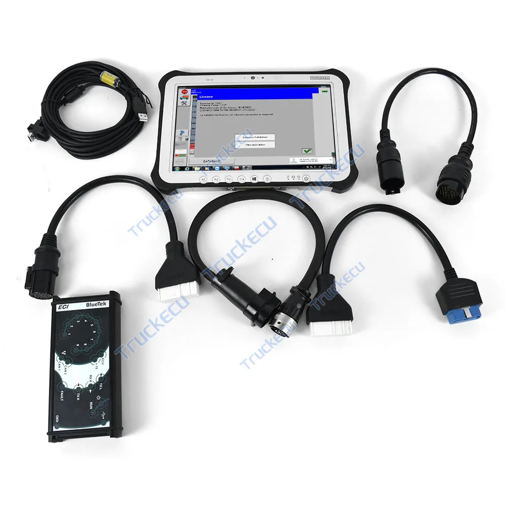 V18.1 IVECO Eltrac Truck Diagnostic Scanner Tool for IVECO ELTRAC EASY ECI Diagnosis Interface+Thoughbook FZ G1 tablet Laptop