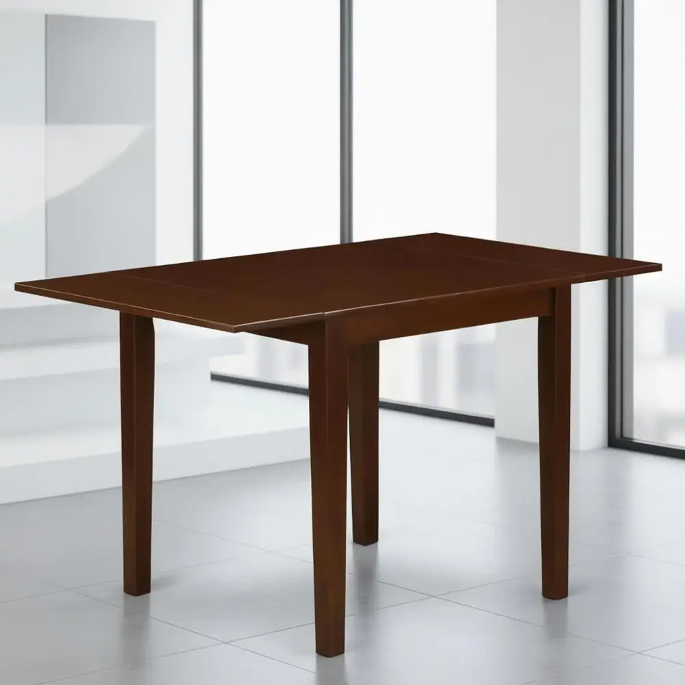 طاولة طعام مستطيلة من خشب الماهوجني، 30 × 48، أرجل أنيقة #1