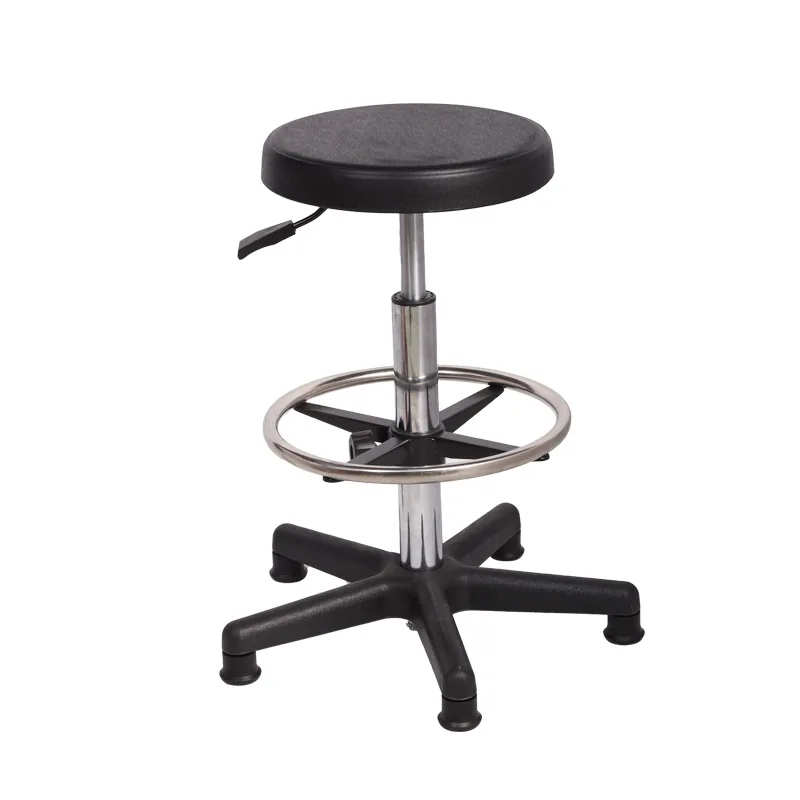 PU Antistatic Stool Lift Factory Workshop With Bar Table Laboratory Round Stool Work Swivel Chair Antistatic Chair