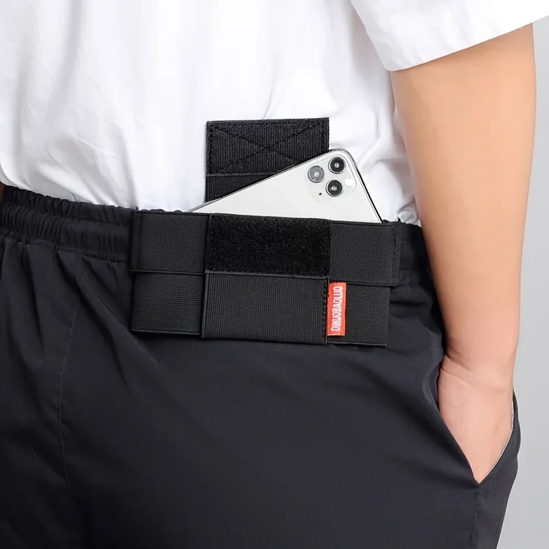 الرياضة غير مرئية الهاتف المحمول الخصر حقيبة الرجال المحمولة الخصر حقيبة المرأة في الهواء الطلق العمل مطاطا حقيبة الهاتف المحمول