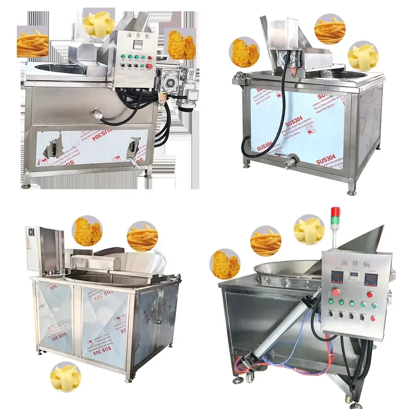 Commercial SUS304 High Output Electric Heating Continuous Automatic Fryer for Snacks and French Fries Frying Equipment