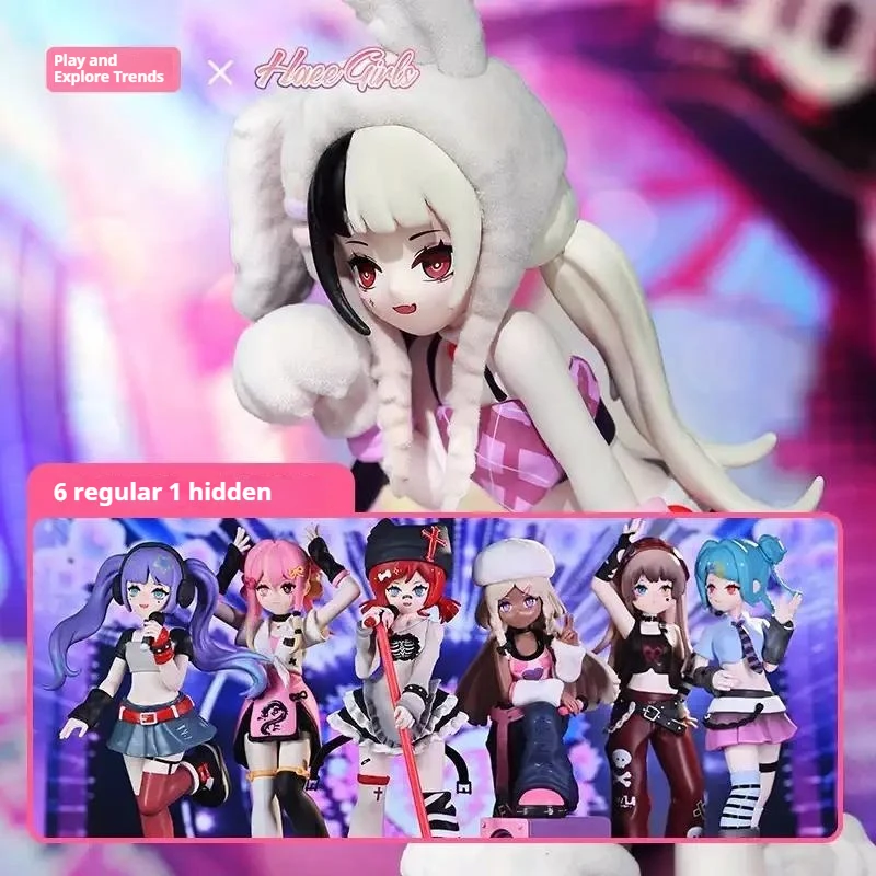 

New Genuine Haee Girls Stage Performance PVC Figurines Trendy Blind Box Toys Collectible Dolls For Desktop Decoration