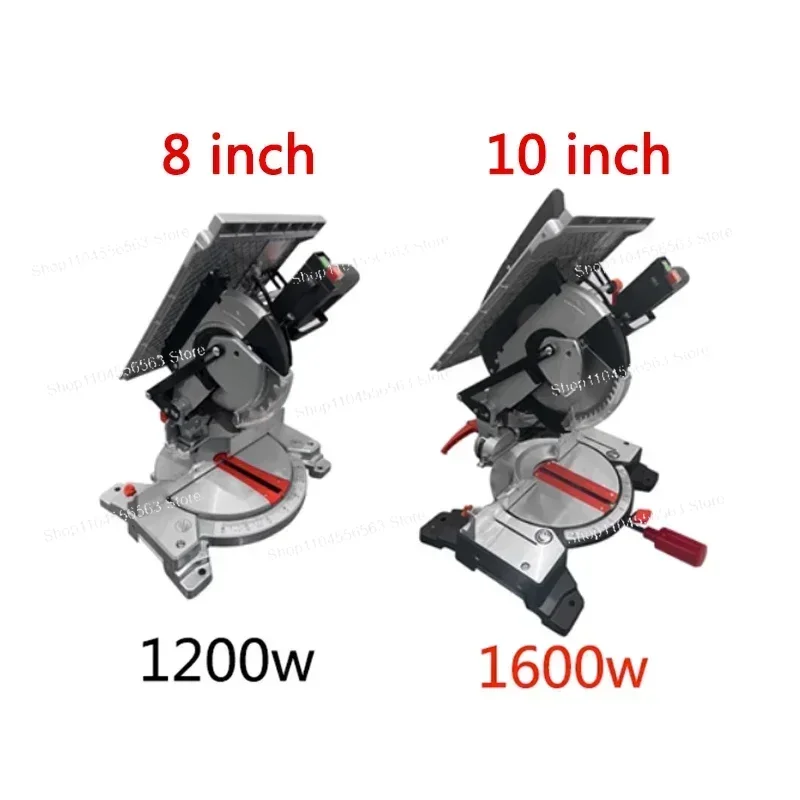 New 8/10 Inch Miter Table Saw Electric Circular Saw Woodworking Cutting Machine 220V Woodworking Machinery Carpentry Miter