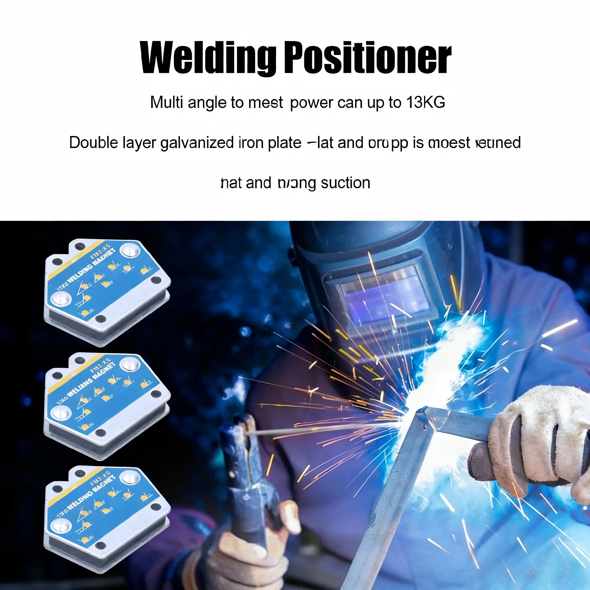 4Pcs Magnetic Welding Positioner FM2-XS Multi Angle Welding Tools  Metal Fabrication Boiler Stainless Steel Welding Working