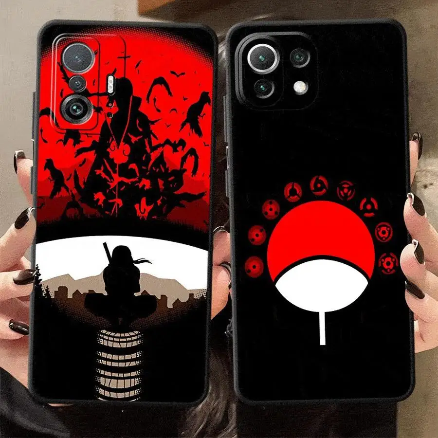 أنيمي Akatsuki Uchiha Itachi أسود لينة غطاء الهاتف الحال بالنسبة Xiaomi Mi 10T 11T 12T Pro 13 14 15 Pro 11 12 13 Lite 12X