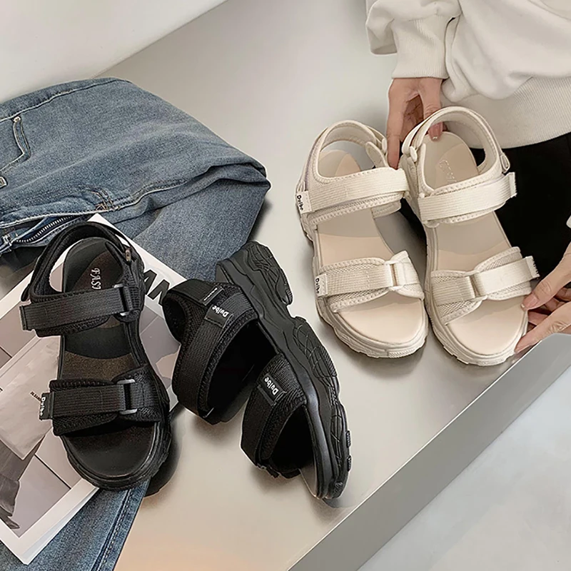 Summer Women Sandals Open Toe Beach Shoes Woman Wedges Platform Sandals Fashion Rome Sandals Slippers Female High Heels