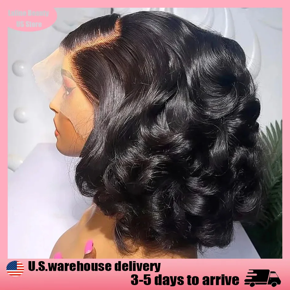 

Lafino Body Wave Lace Front Wig 13x6 13x4 Loose Body Wave 5x5 Hd Lace Closure Wig 4x4 Closure Human Hair Wig Short Bob Human Wig