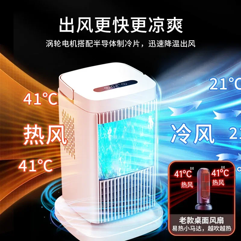 

Desktop Air Cooler – Mini Semiconductor Refrigeration Air Conditioner Fan for Home Office | Portable Personal Cooling Device