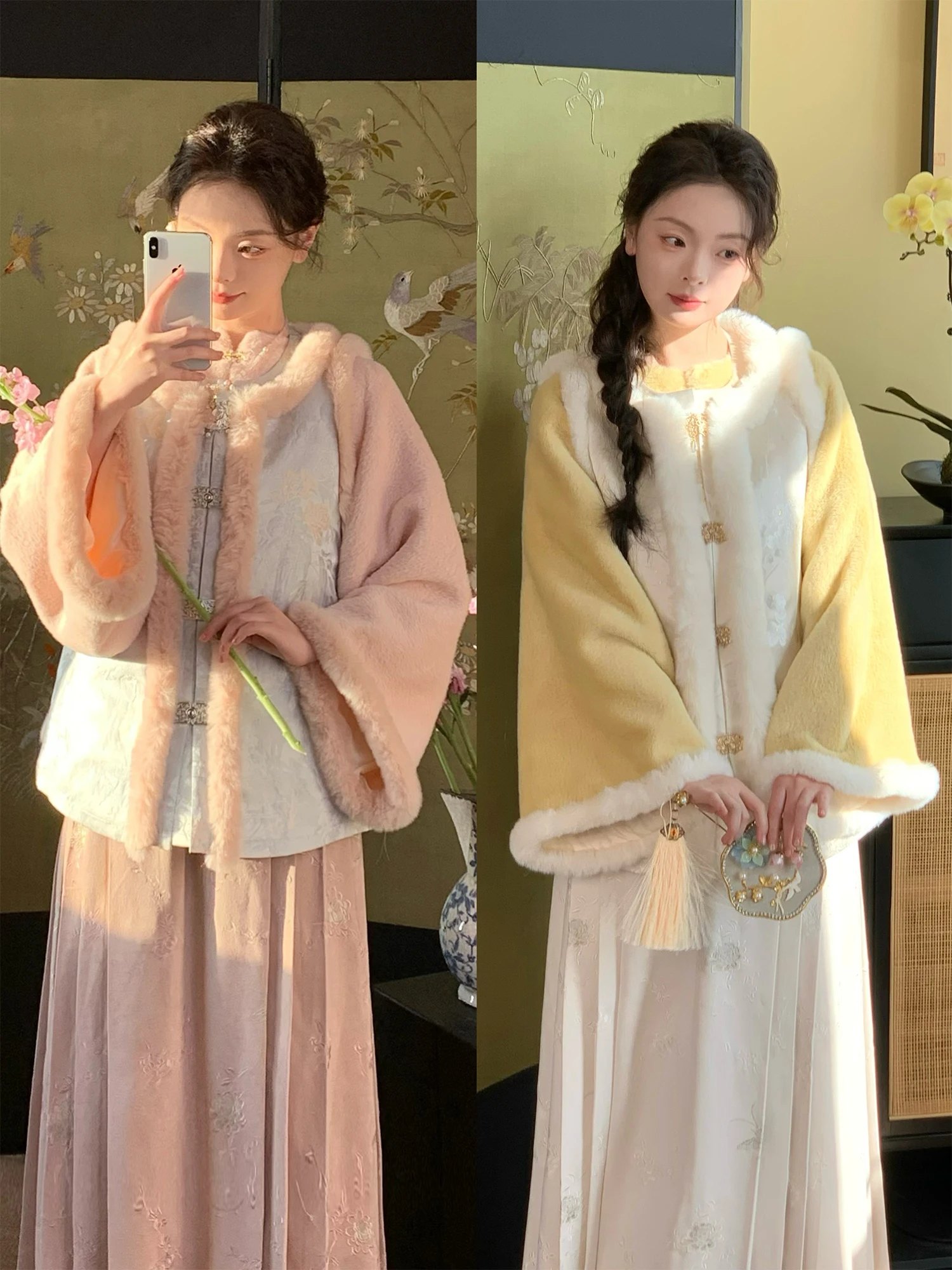 

New Year Celebration Set | Moon Osmanthus Morning Cotton Jaet Tight Waist Ma Face Skirt Hanfu Women's Premium Clothing