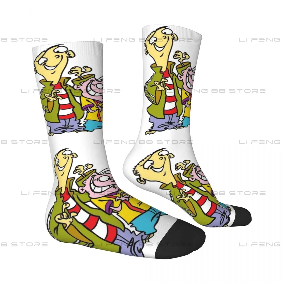 Quick Tips Regarding Ed Edd n Eddy The Mis-Edventures Unisex Winter Socks Running Happy Socks Street Style Crazy Sock