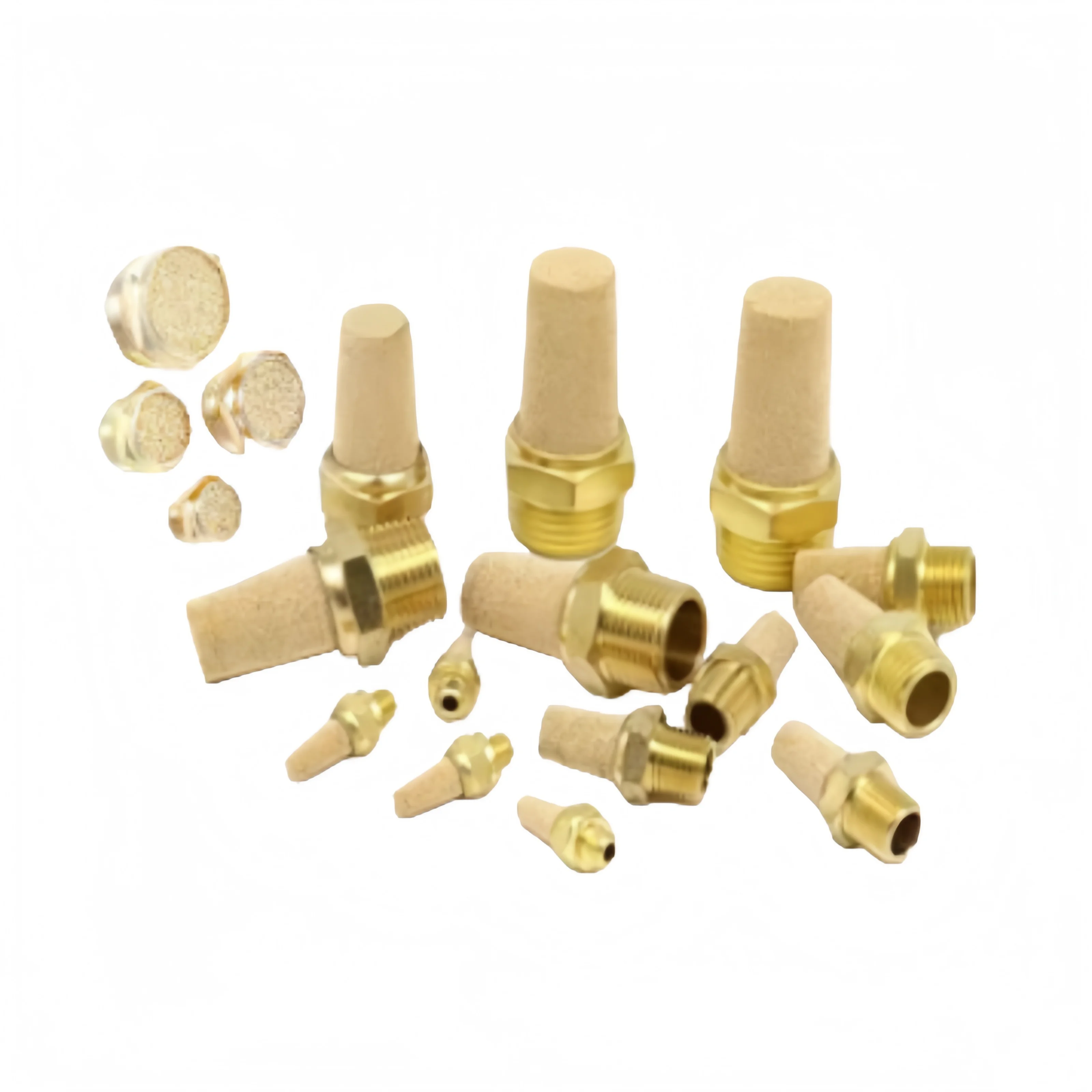 BSL Series Copper Pneumatic Muffler Noise Reducer for Air Cylinder Valve Compressor System