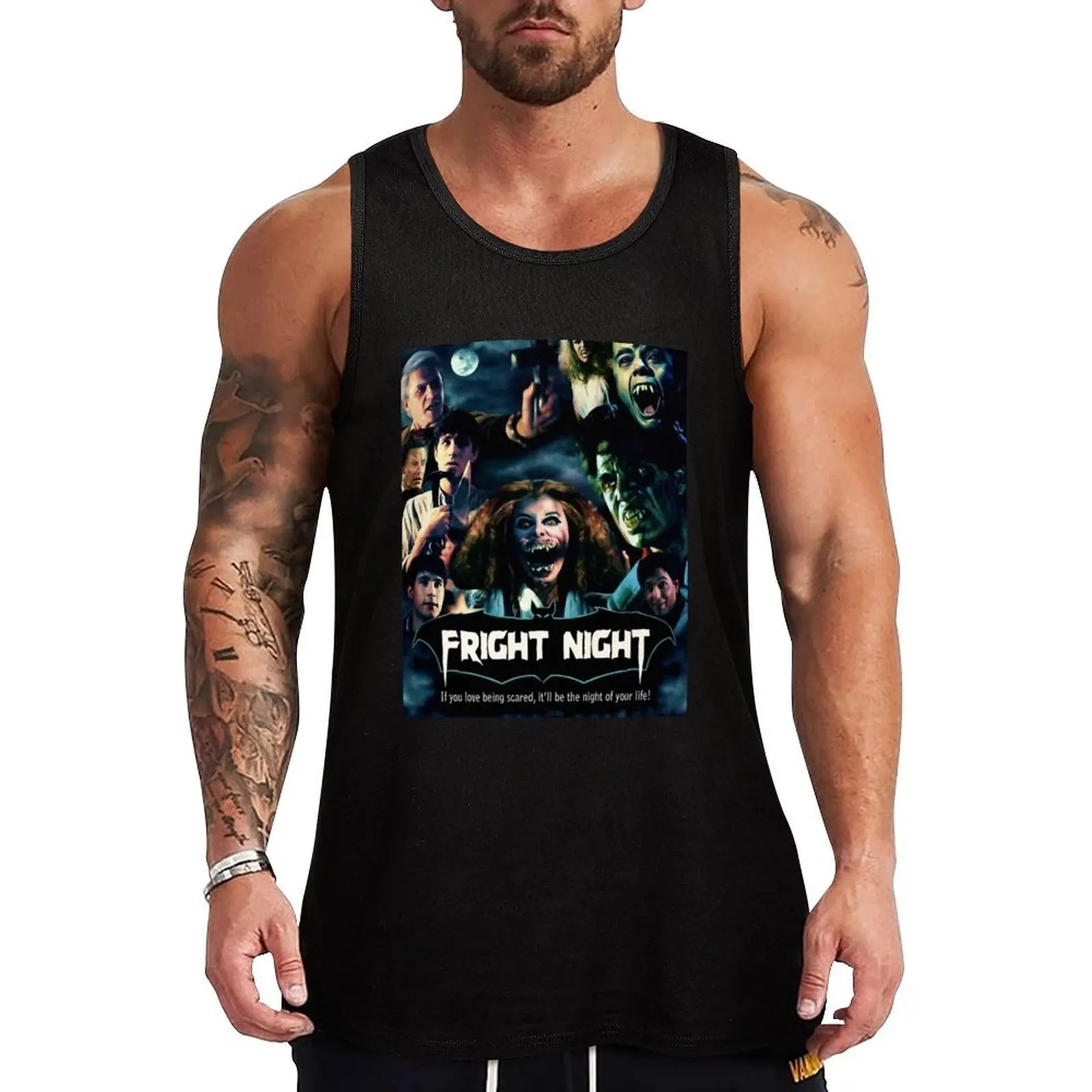 

Fright Night Tank Top t shirt gym Man gym clothes Gym clothes T-shirt sports