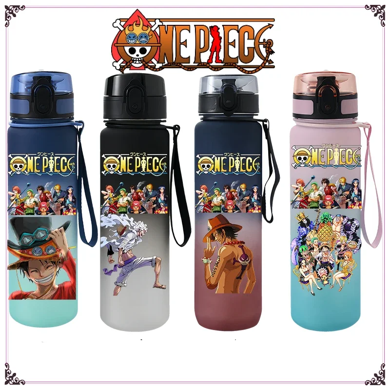 

New 650ml One Piece Super Cool Luffy Zoro Sexy Robin Sports Water Cup Large Capacity Portable Anime Cup Holiday Gift