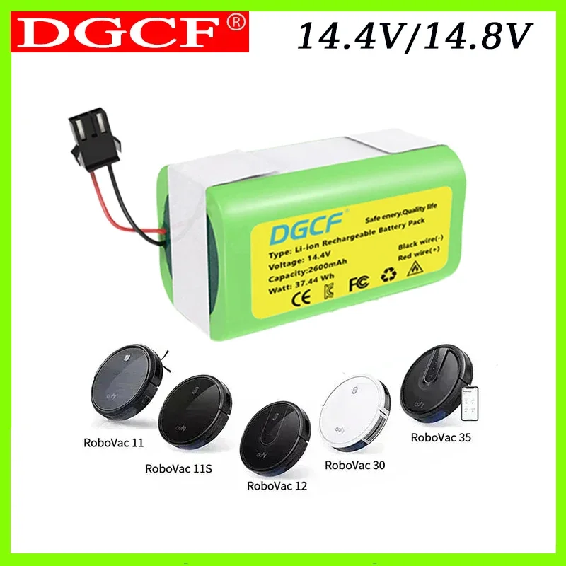 

14.4V/3500mAh Li-ion Battery for Cecotec Conga 950/990/1090 | Compatible with Ecovacs Deebot 601/605, Eufy 35C