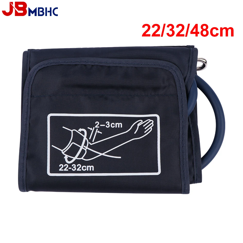 1PC 22/32/48CM mankiet do monitorowania ciśnienia krwi dla dorosłych ramię jednorurowy sfigmomanometr mankiet na ramię Nylon Oxford Monitor pacjenta Nibp
