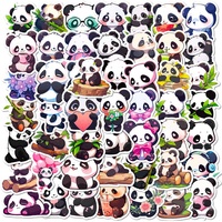 10/30/50PCS Cute Panda PVC Sticker Aesthetic Decoration Scrapbooking Korean Stationery DIY Hand Accounting School Supplies