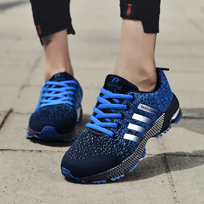 Men Women Running Shoes Breathable Outdoor Sport Sneakers Comfortable Athletic Training Footwear