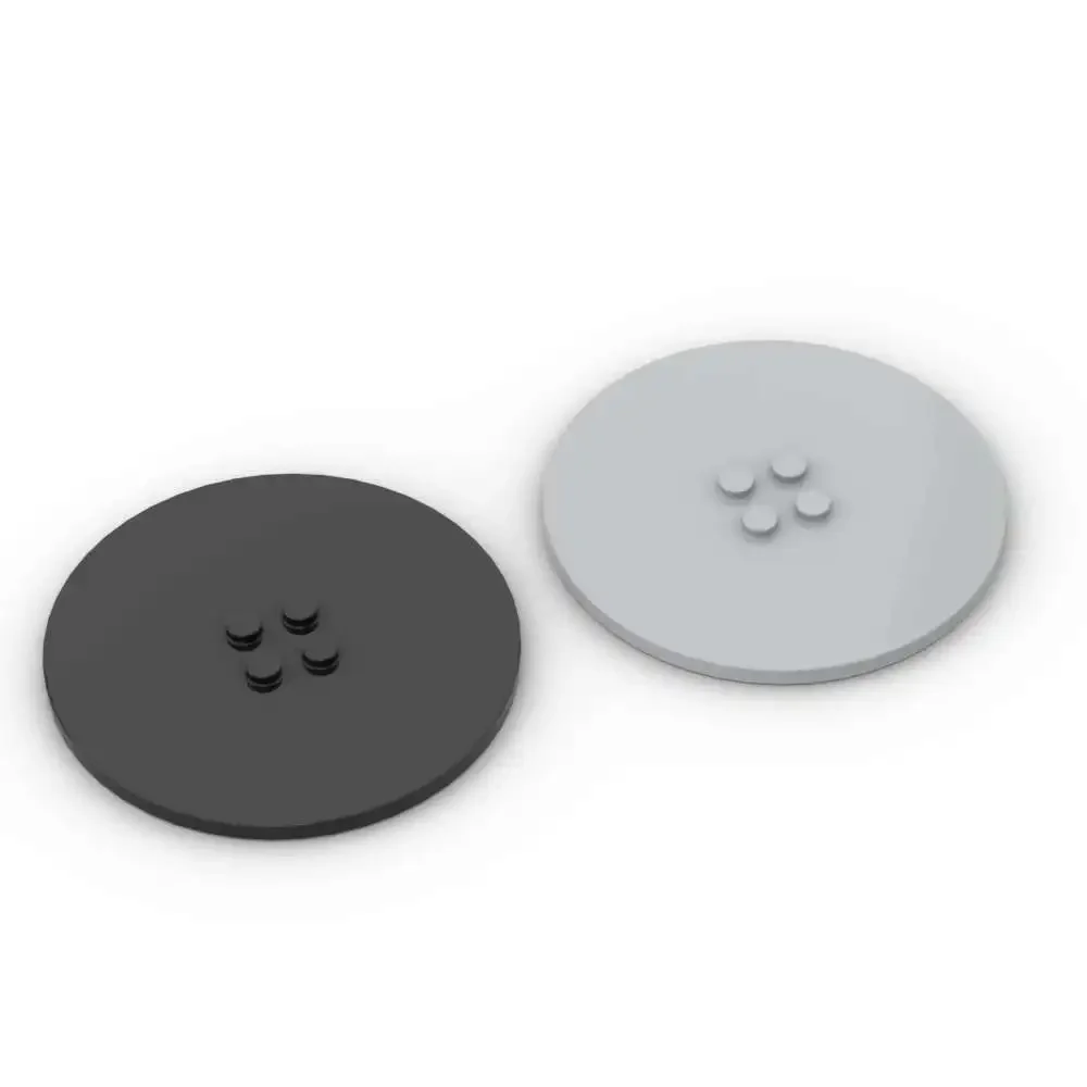 Moc 1 peça 6177 8x8 redondo com 4 pinos na placa central tijolo empilhamento bloco de construção substituível brinquedo adultos meninos presentes de feriado