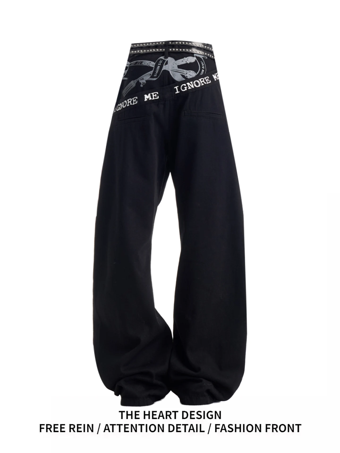 

Американские ретро-джинсы с широкими штанинами для женщин, свободные прямые длинные брюки, расклешенные, с высокой талией, из мягкого денима, повседневные, черные