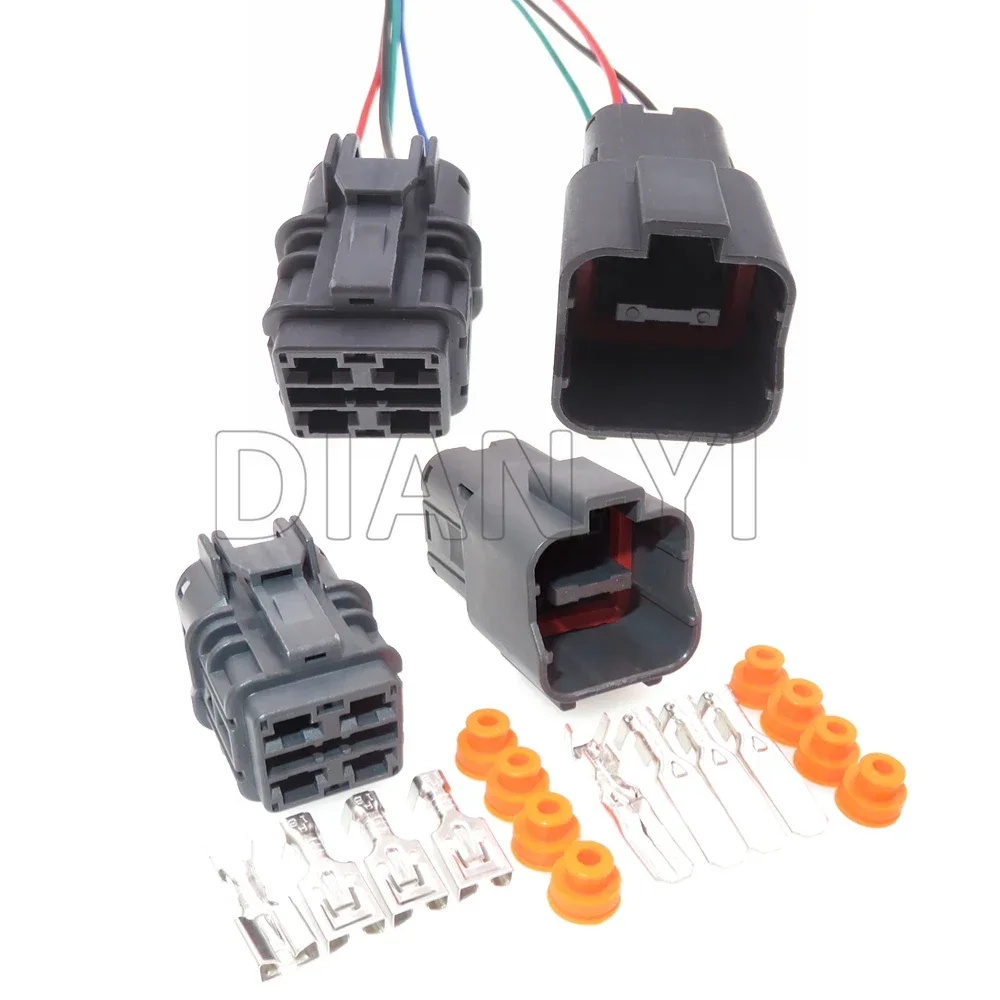

1 Set 4 Way Auto Throttle Motor Plastic Housing Plug Assembly 7222-6244-40 7123-6244-40 AC Assembly Car Waterproof Wire Socket