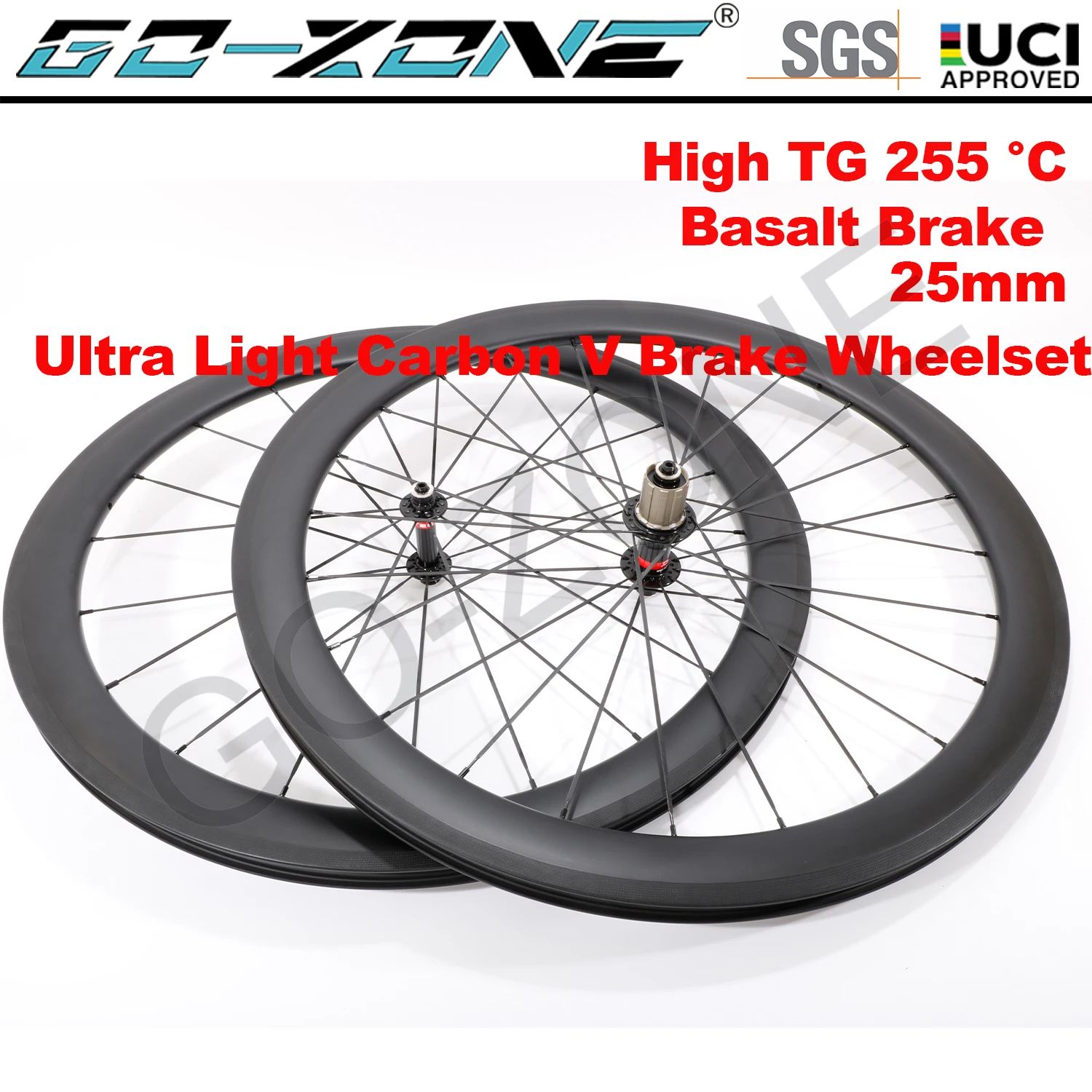 

Ultralight 700c Carbon Wheelset Rim Brake Clincher Tubeless Tubular Basalt Brake Edge Hight TG Carbon Road Rim Brake Wheels