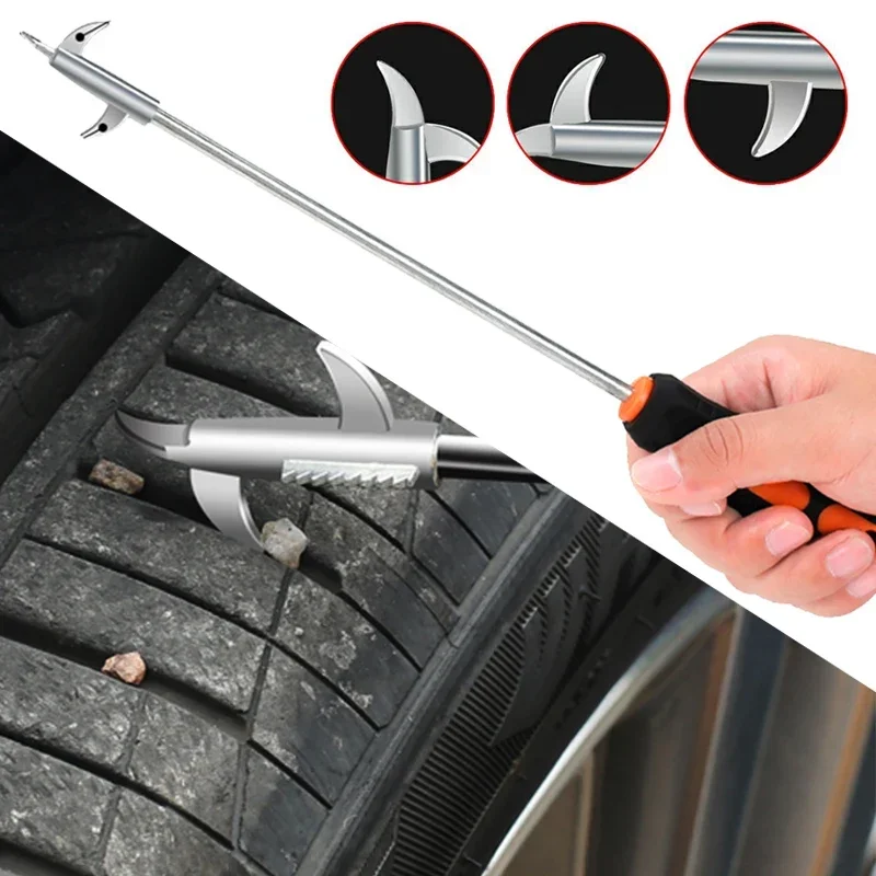Car Tire Cleaning Hook Stone Tire Gap Buckle Stone Hook Car Tire Buckle Cleaning Tire Pick Stone Tools Removal Stone Tool