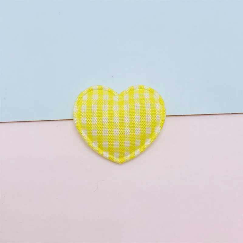 70 Stück 3x2,5 cm Gitterstoff-Herz-Applikationen zum Aufnähen für DIY Haarspangen-Zubehör, Kleidung, Kopfbedeckungen, Dekor-Patches – Detail 11