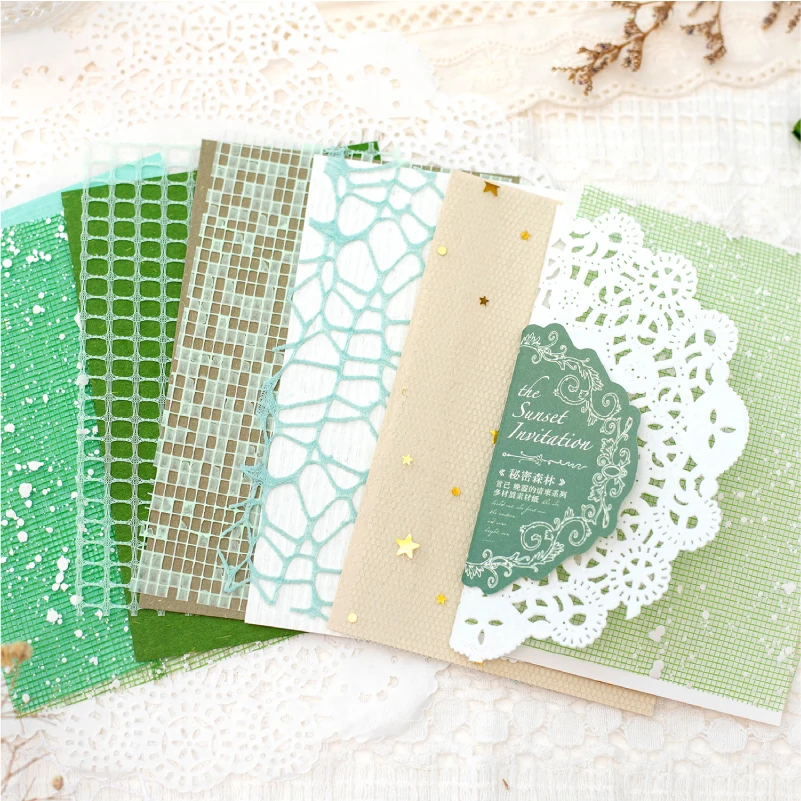 Série d'Invitations Rétro, Papier Décoratif, 10 Pièces