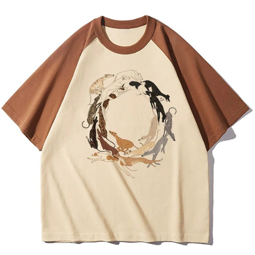 Greyhound t-shirts women crew neck tshirt female Japanese comic streetwear clothing