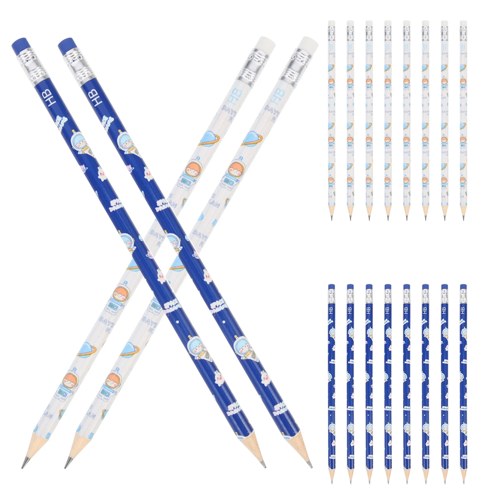 30 Pcs Kids For Sketching Cartoon HB Pencils School Writing Tools Erasable Sketching Pencils for Students Teachers