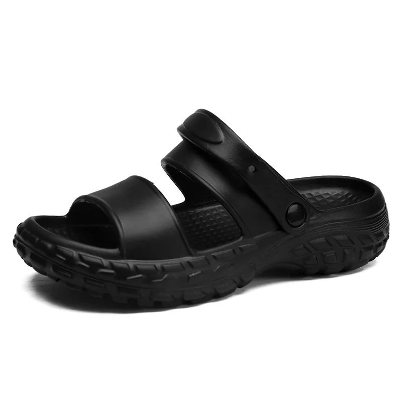 ​ Sandalias sin cordones para hombre y mujer, diseño transpirable con punta abierta, suela antideslizante, zapatos cómodos de verano y calzado informal ligero