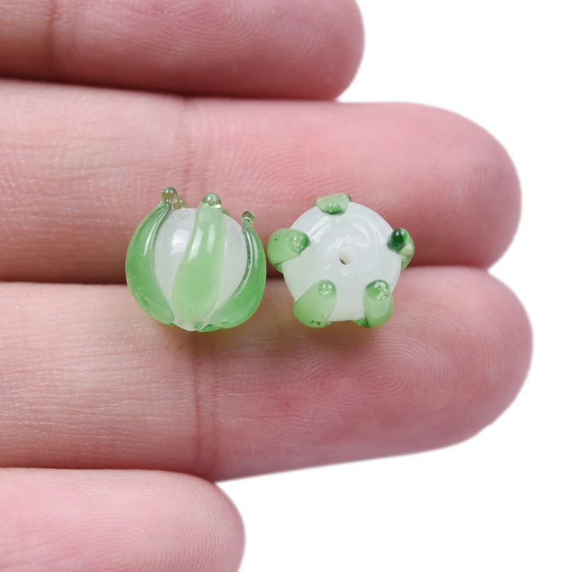 30 teile/los süße Blume Maiglöckchen Charm Anhänger für Schmuck herstellung liefert handgemachte Glas DIY Vintage Ohrringe Ergebnisse – Detail 17