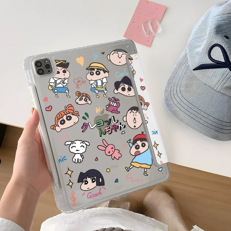 

Crayon Shin-chan Tablet Case for 11th A16 Mini7 Air7/Air6 Y-Fold Case 10th 9th/8th 10.2in Three-Fold Cover Pro 21 22 11in Case