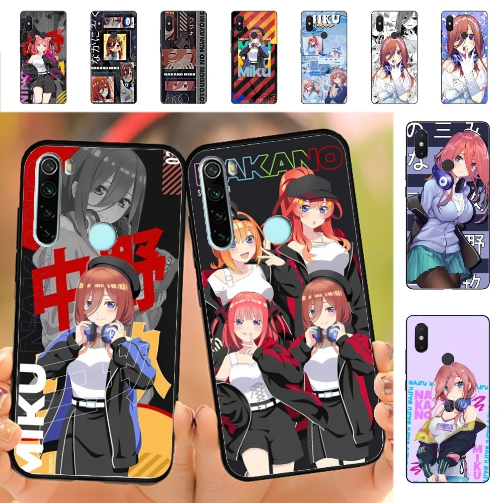 

Nakano Miku Anime Phone Case For Redmi Note 4 X 5 A 6 7 8 T 9 9S 10 11 Pro 11S 11Epro PocoM3pro