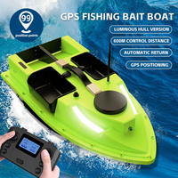 D19 GPS Bait Boat 600M Wireless Remote Control Fishing Bait Throwe Fishing Feeder Boat Ship with 4 Bait Containers Fishing Tools