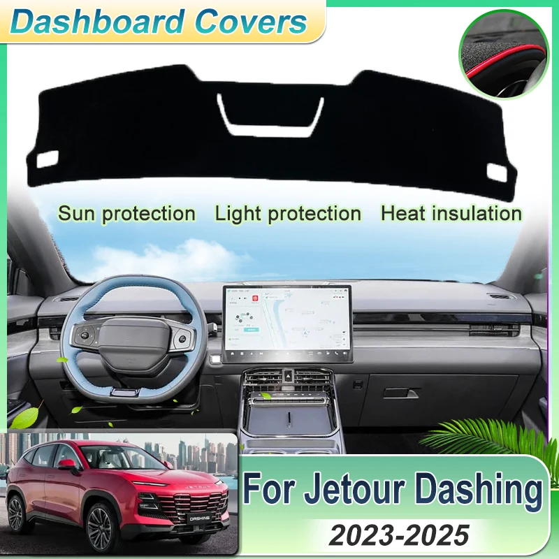 

For Jetour Dashing Shanhai L6 Accessories 2023~2025 Great Saint Car Center Console Dash Mat Carpet Dustproof Dashboard Cover Pad