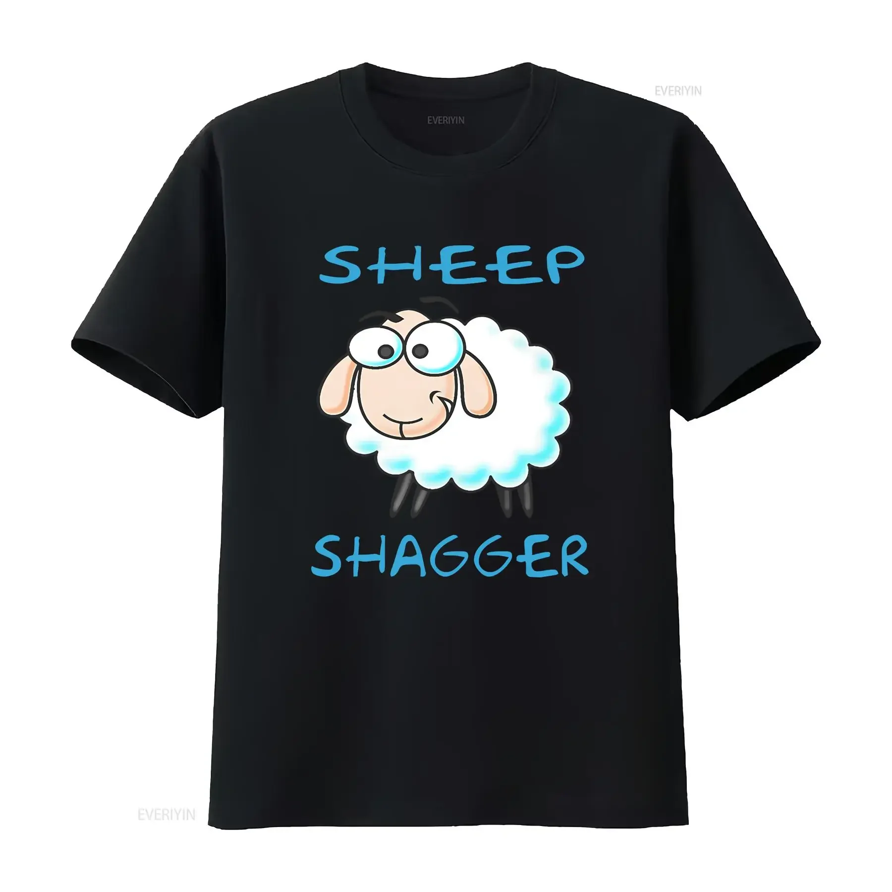 Sheep Shagger T Shirt White Funny Rude vintage Washed Casual Comfortable Stretched Breathable Unisex Soft Stylish Versatile