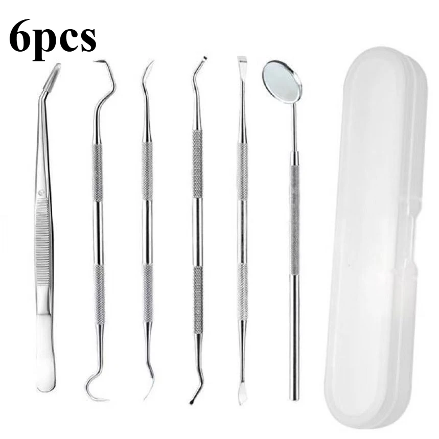 3/4/5/6/7 قطعة أدوات طبيب الأسنان المهنية الفولاذ المقاوم للصدأ الجير مزيل مسواك البلاك مكشطة تنظيف الأسنان عدة طب الأسنان #3
