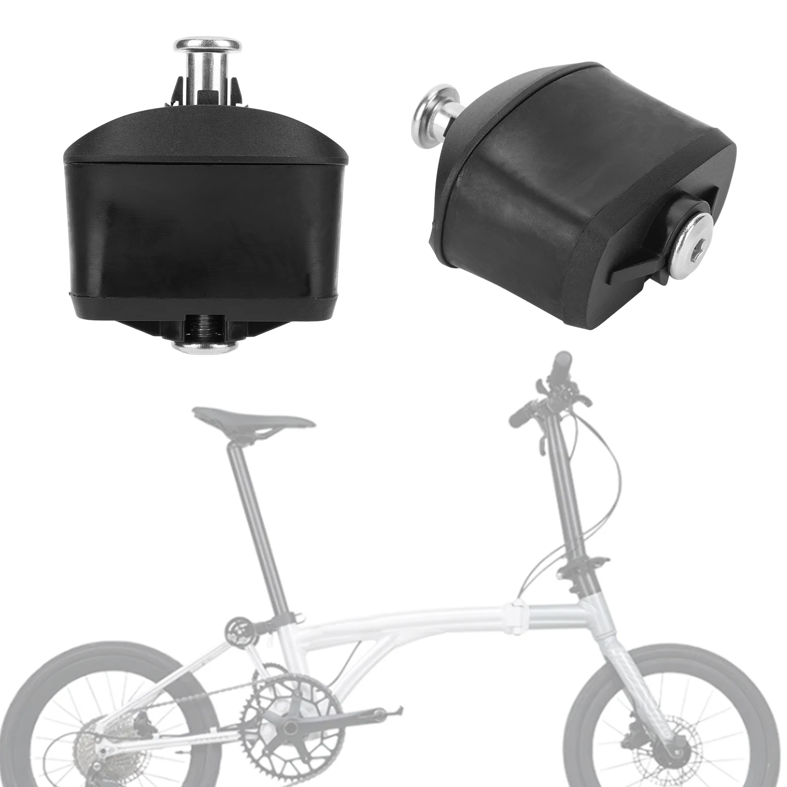 Hardened-TPU Lightweight Square Shock Absorber Replacement Folding Bike Rear Shock Absorber for Brompton/JAVA NEO/Pline Bicycles